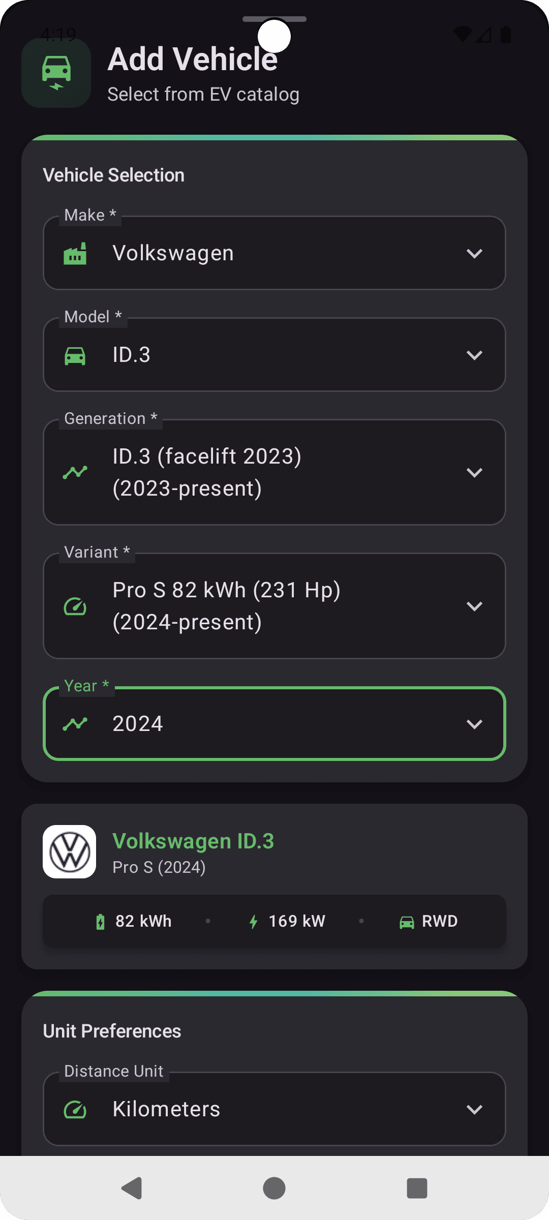 Charging Session Details